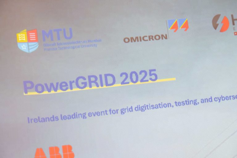 PowerGRID 2025 Conference at Munster Technological University (MTU), Bishopstown Campus, Cork, on January 9, 2025. The conference addresses  the challenge of upgrading the electricity grid to meet climate change objectives with renewable energy integration and  increasing electrical loads due to the sustainable electrification of transport and heating.

Photo Joleen Cronin